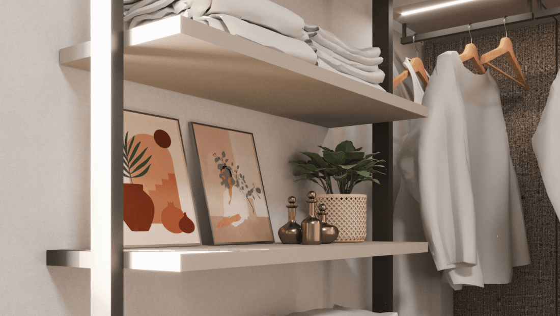 interior design sala armadio